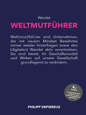 cover image of Werdet WELTMUTFÜHRER